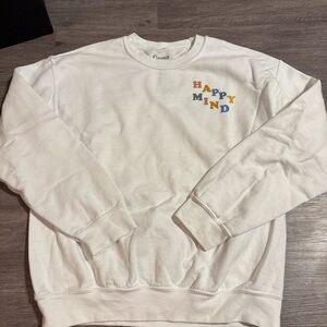 White Smiley Crewneck